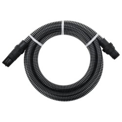 Tuyau d'aspiration avec raccords en PVC noir 1" 10 m PVC 