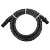 Tuyau d'aspiration avec raccords en PVC noir 1" 10 m PVC 