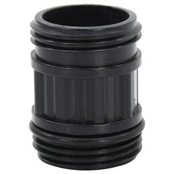 Tuyau d'aspiration avec raccords en PVC noir 1" 10 m PVC 