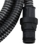 Tuyau d'aspiration avec raccords en PVC noir 1" 10 m PVC 