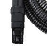 Tuyau d'aspiration avec raccords en PVC noir 1" 10 m PVC 