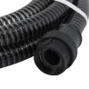 Tuyau d'aspiration avec raccords en PVC noir 1" 10 m PVC 