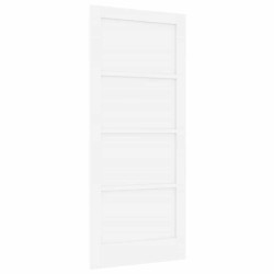 Porte Intérieure 'ORKDAL'Blanche 86x198.5x4 cm Bois Massif Pin 