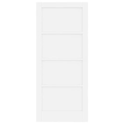 Porte Intérieure 'ORKDAL'Blanche 86x198.5x4 cm Bois Massif Pin 