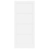 Porte Intérieure 'ORKDAL'Blanche 86x198.5x4 cm Bois Massif Pin 