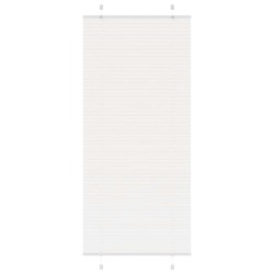 Store plissé blanc 85x200 cm largeur du tissu 84,4 cm polyester 