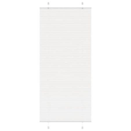 Store plissé blanc 85x200 cm largeur du tissu 84,4 cm polyester 