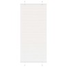 Store plissé blanc 85x200 cm largeur du tissu 84,4 cm polyester 