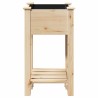 Jardinière avec étagère 45x45x76 cm en bois massif de sapin 