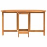 Table de jardin pliante 110x60x72 cm en bois massif d'acacia, ovale 