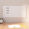 Tableau noir magnétique mural Blanc 60x30 cm Verre trempé 
