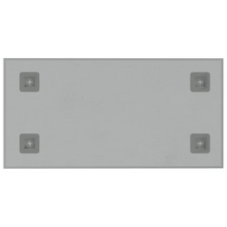 Tableau noir magnétique mural Blanc 60x30 cm Verre trempé 