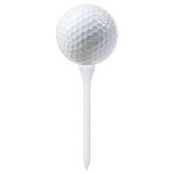 Tee de golf 1000 pcs blanc 54 mm bambou 