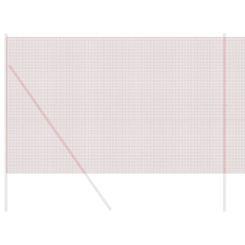 Clôture en fil soudé Rouge 1,5 x 10 m en acier 