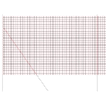 Clôture en fil soudé Rouge 1,5 x 10 m en acier 