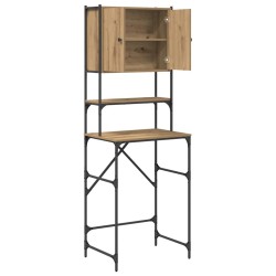 Cabinet de Machine à Laver Chêne Artisanal 68x48,5x194 cm 