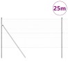 Set de Clôture Set de 2 Acier Galvanisé 25 x 1 m Durable 
