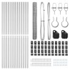 Set de Clôture Set de 2 Acier Galvanisé 25 x 1 m Durable 