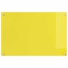 Dosseret de cuisine jaune 90x60x0,6 cm en verre trempé 