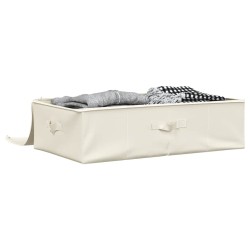 Boîte de rangement Tissu 70x40x18 cm Crème 