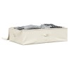Boîte de rangement Tissu 70x40x18 cm Crème 
