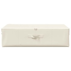 Boîte de rangement Tissu 70x40x18 cm Crème 