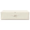 Boîte de rangement Tissu 70x40x18 cm Crème 