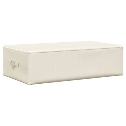 Boîte de rangement Tissu 70x40x18 cm Crème 