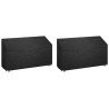 Housses de banc de jardin 2 pcs 12 œillets 210x70x70/88 cm PE 