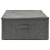 Boîte de rangement Tissu 70x40x18 cm Anthracite 