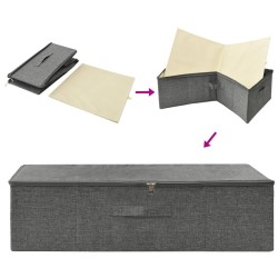 Boîte de rangement Tissu 70x40x18 cm Anthracite 