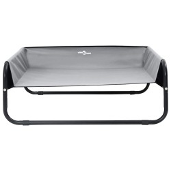 Lit de chien surélevé Gris clair S en tissu Oxford et acier 