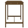 Table de jardin marron miel 121x82,5x110 cm bois massif de pin 