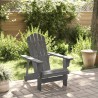 Chaise Adirondack gris 69x85x90,5 cm bois massif de sapin 