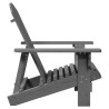 Chaise Adirondack gris 69x85x90,5 cm bois massif de sapin 