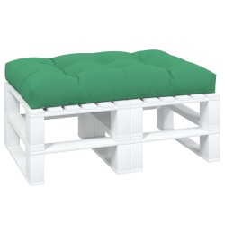 Coussin de palette vert 120x80x12 cm tissu 