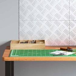 Plaques en Aluminium à Motifs en Damier 4 pcs Antidérapantes 40x20 cm 
