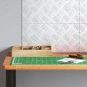 Plaques en Aluminium à Motifs en Damier 4 pcs Antidérapantes 40x20 cm 