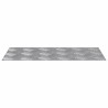 Plaques en Aluminium à Motifs en Damier 4 pcs Antidérapantes 40x20 cm 
