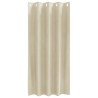 Rideaux occultants avec œillets 2 pcs en velours crème 