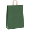 Sacs en papier 50 pcs avec poignées vert 32x12x42 cm 