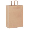 Sacs en papier 50 pcs avec poignées marron 32x17x44 cm 