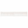 Jardinière blanc 180x31x31 cm bois de pin massif 
