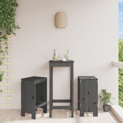 Tabourets de bar lot de 2 40x36x75 cm bois massif de pin 