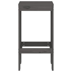 Tabourets de bar lot de 2 40x36x75 cm bois massif de pin 