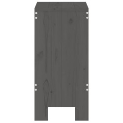 Tabourets de bar lot de 2 40x36x75 cm bois massif de pin 