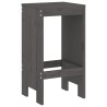 Tabourets de bar lot de 2 40x36x75 cm bois massif de pin 