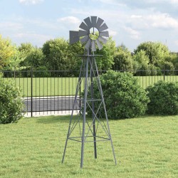 Moulin à Vent Gris 84x68x245 cm Fer 
