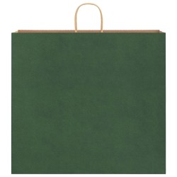 Sacs en papier 50 pcs avec poignées vert 54x15x49 cm 