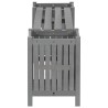 Banc de jardin avec 2 jardinières 150 cm bois d'acacia gris 
